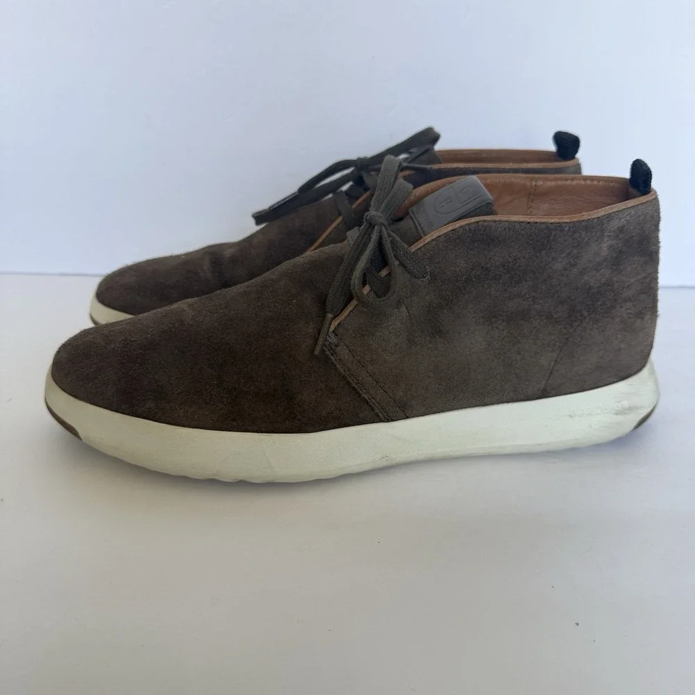 Cole Haan GrandPro Chukka Men's 11 M Brown Suede Leather Sneaker Boots C24673